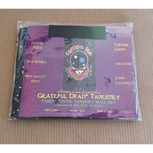 New 30x45 Space Steal Your Face Grateful Dead Tapestry Gift Dorm Poster Mini NIP - Picture 2 of 2